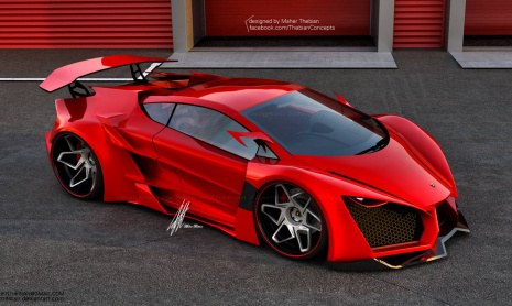 Концепт Lamborghini Sinistro от Маера Тебьяна